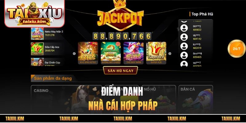 Điểm danh nhà cái hợp pháp