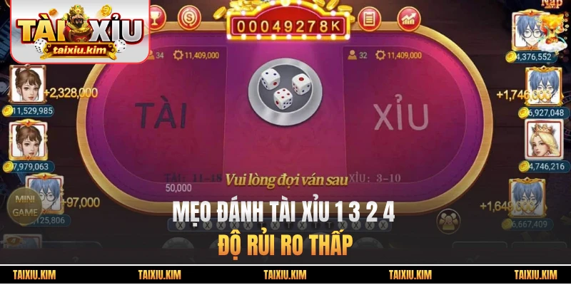 Mẹo đánh tài xỉu 1 3 2 4 độ rủi ro thấp