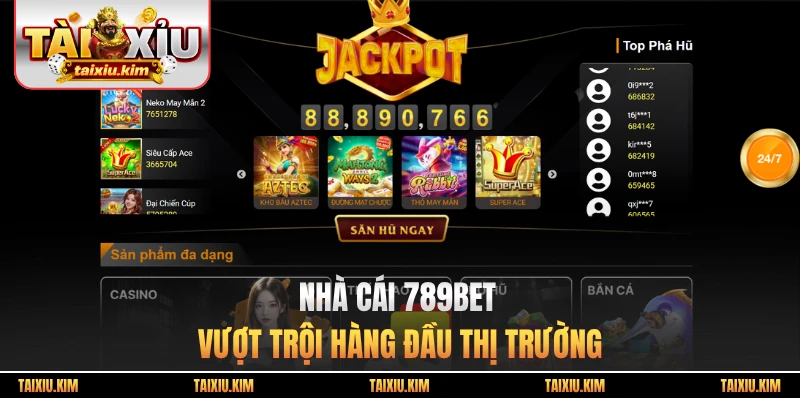 Nhà cái 789bet vượt trội hàng đầu thị trường